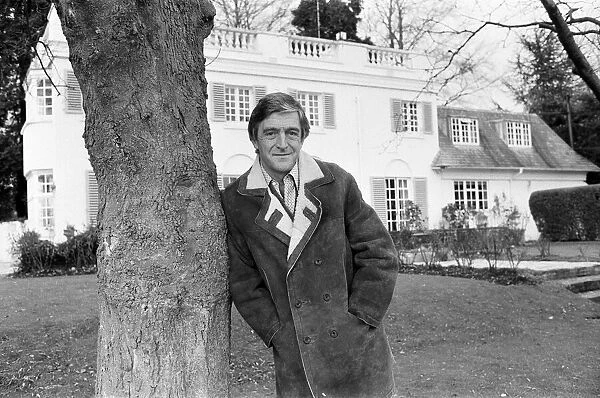 Michael Parkinson at home in Berkshire. 14th February 1981