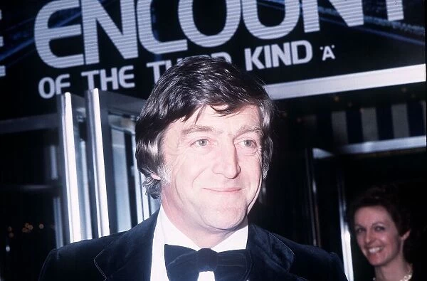 Michael Parkinson the TV presenter at the royal premiere of the film Close Encounters of