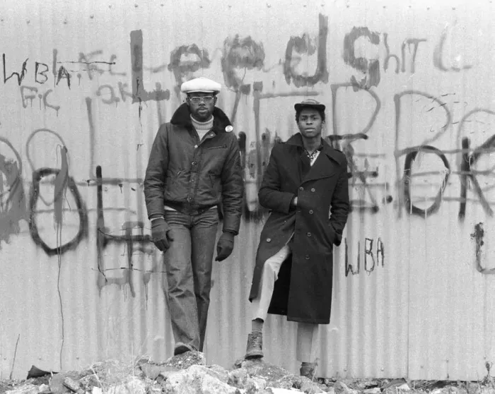 Framed Print : Michael Reilly and Dave Hinds of Reggae group Steel Pulse, pictured in Handsworth Framed Print : Michael Reilly and Dave Hinds of Reggae group Steel Pulse, pictured in Handsworth