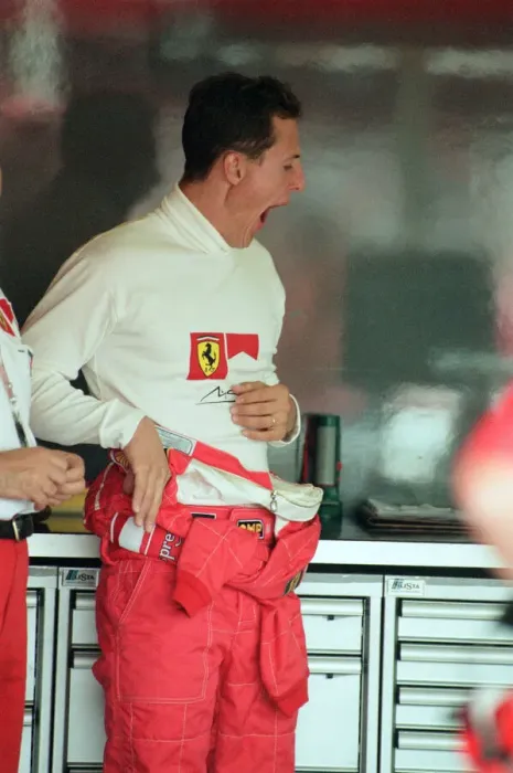 Framed Print : Michael Schumacher of Ferrari, 1998 British Grand Prix, held at the Silverstone Circuit Framed Print : Michael Schumacher of Ferrari, 1998 British Grand Prix, held at the Silverstone Circuit