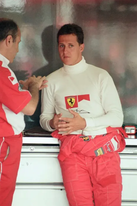 Framed Print : Michael Schumacher of Ferrari, 1998 British Grand Prix, held at the Silverstone Circuit Framed Print : Michael Schumacher of Ferrari, 1998 British Grand Prix, held at the Silverstone Circuit