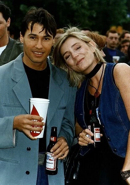 Michelle Collins Actress Cindy in Eastenders with Brother Beyond pop star Nathan Moore at