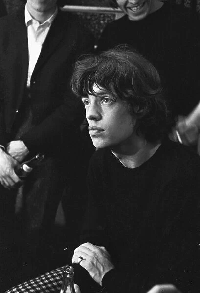 Mick Jagger lead singer with The Rolling Stones seen here backstage following the Stones