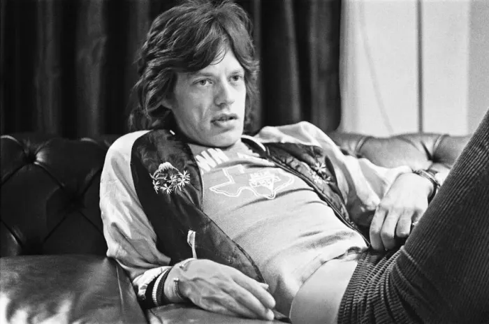 Framed Print : Mick Jagger lead singer with the Rolling Stones seen here relaxing in a West End hotel Framed Print : Mick Jagger lead singer with the Rolling Stones seen here relaxing in a West End hotel