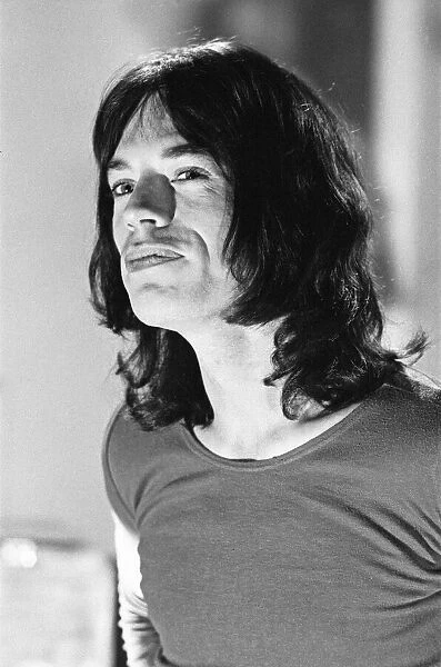 Mick Jagger of the Rolling Stones in rehearsals at Intertel studios in Wembley Park