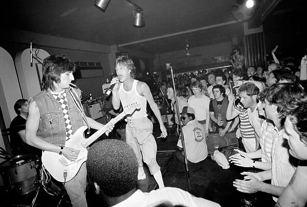 Mick Jagger and Ronnie Wood at Londons 100 Club on 31 May 1982 when the Rolling