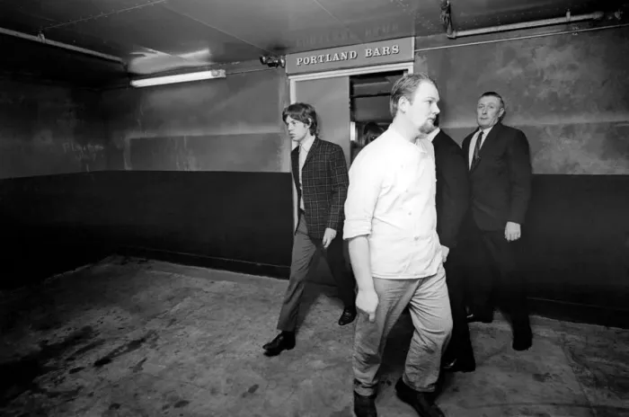 Framed Print : Mick Jagger of the The Rolling Stones leaving their hotel to go to the Odeon Cinema in Framed Print : Mick Jagger of the The Rolling Stones leaving their hotel to go to the Odeon Cinema in