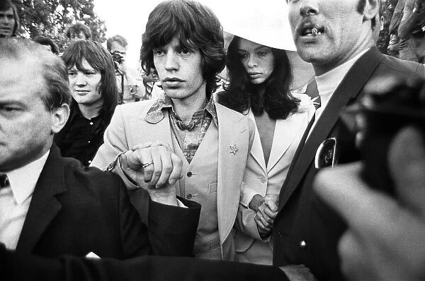 Mick Jaggers wedding to Bianca in Saint-Tropez, France. 12th May 1971