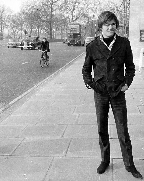 Mickey Dolenz from the group the Monkees in Park Lane, London - 6th February 1967