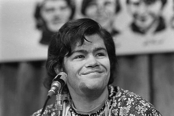 Mickey Dolenz member of the 1960s pop group The Monkees at a press confrence in