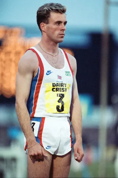 Framed Print : Middle-distance runner Tom McKean during the Dairy Crest Games at Crystal Palace