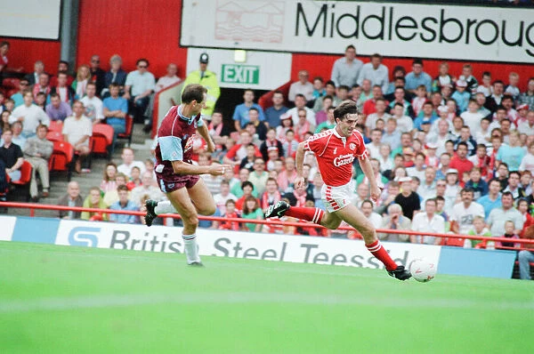 Middlesbrough 0-0 West Ham, Division Two league match at Ayresome Park