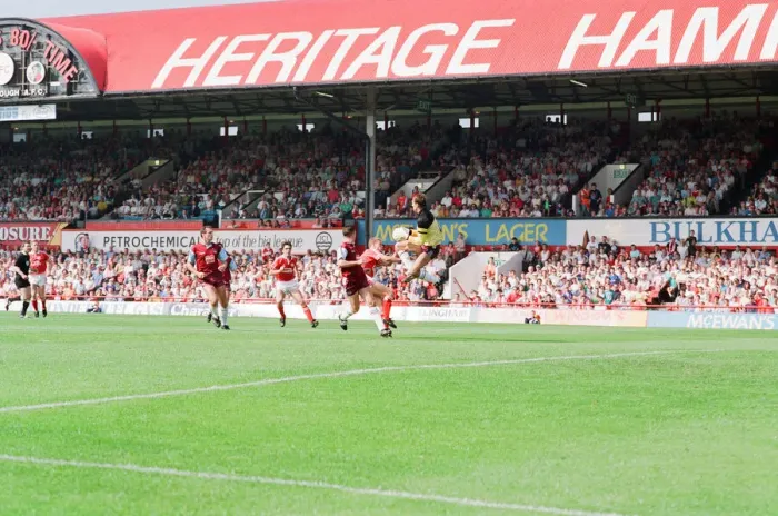 Framed Print : Middlesbrough 0-0 West Ham, Division Two league match at Ayresome Park Framed Print : Middlesbrough 0-0 West Ham, Division Two league match at Ayresome Park