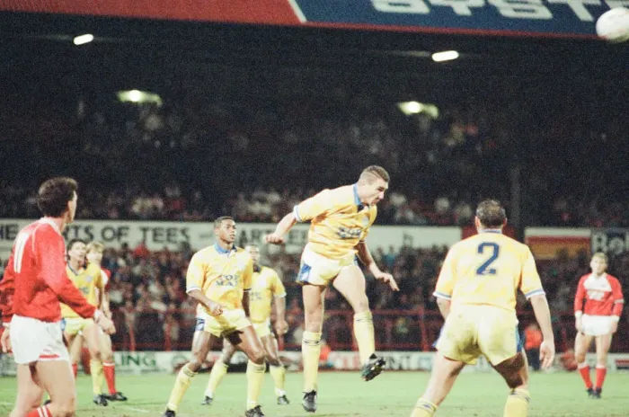 Framed Print : Middlesbrough 0-2 Leeds, Division Two league match at Ayresome Park Framed Print : Middlesbrough 0-2 Leeds, Division Two league match at Ayresome Park