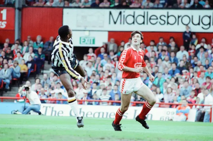 Framed Print : Middlesbrough 1-1 Notts County, League Division Two Play Off 1st Leg match at Ayresome Framed Print : Middlesbrough 1-1 Notts County, League Division Two Play Off 1st Leg match at Ayresome