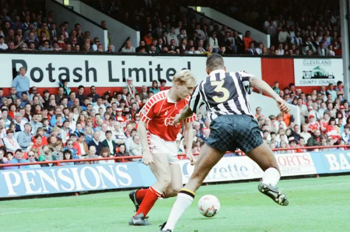 Framed Print : Middlesbrough 1-1 Notts County, League Division Two Play Off 1st Leg match at Ayresome Framed Print : Middlesbrough 1-1 Notts County, League Division Two Play Off 1st Leg match at Ayresome