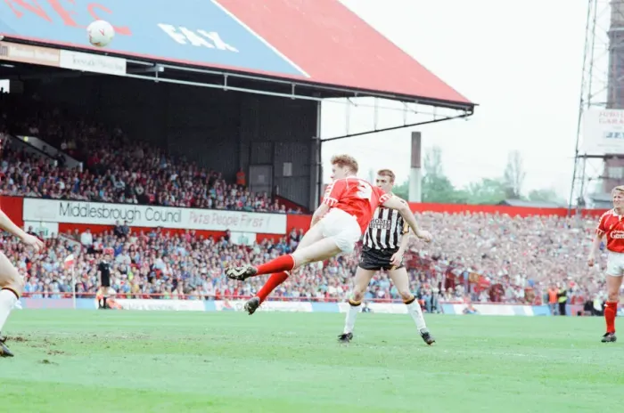 Framed Print : Middlesbrough 1-1 Notts County, League Division Two Play Off 1st Leg match at Ayresome Framed Print : Middlesbrough 1-1 Notts County, League Division Two Play Off 1st Leg match at Ayresome