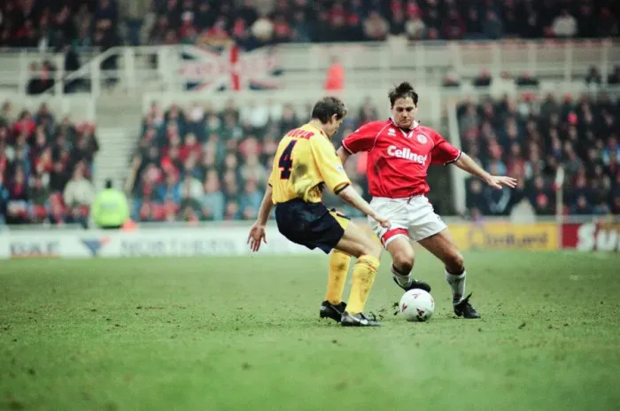 Framed Print : Middlesbrough 1-1, Premiership match at the Riverside Stadium, Saturday 16th March 1996