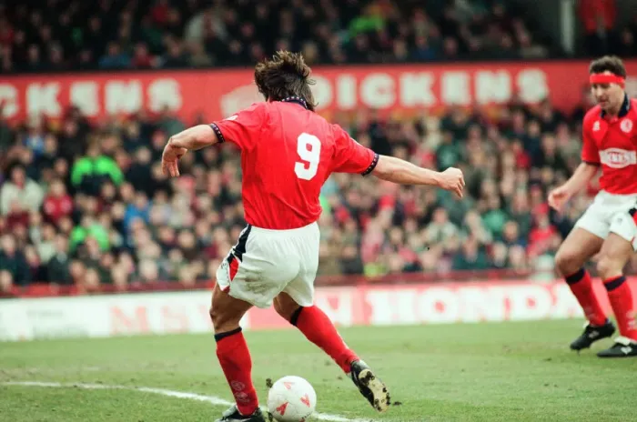 Framed Print : Middlesbrough 3-0 Bristol City, league division one match at Ayresome Park