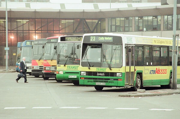 Middlesbrough Bus Station, 17th January 1996