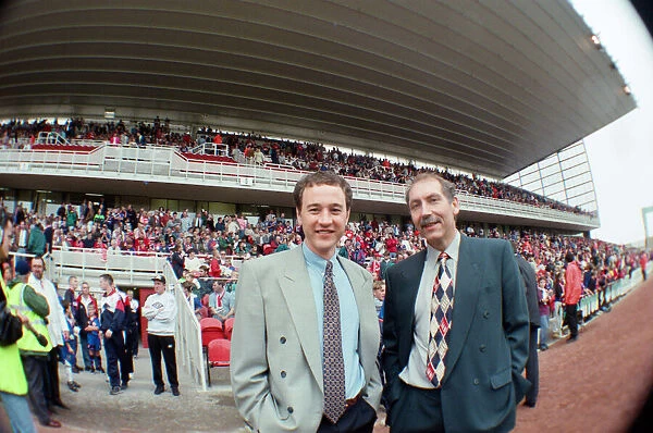 Middlesbrough chairman Steve Gibson and Chief Executive Keith Lamb at the first game at