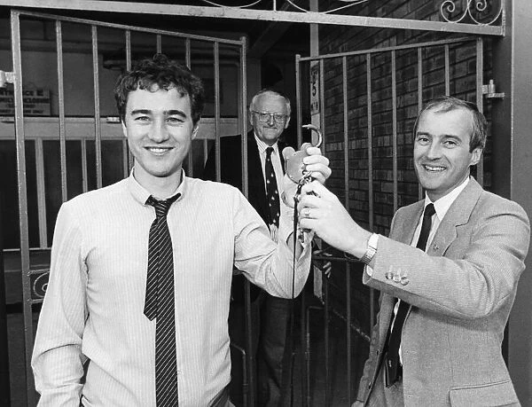 Middlesbrough Chairman Steve Gibson (left) and director Graham Fordy celebrate as
