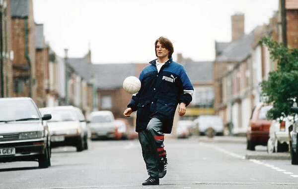 Middlesbrough Chief Scout Gary Gill shows off his skills in the street after being named