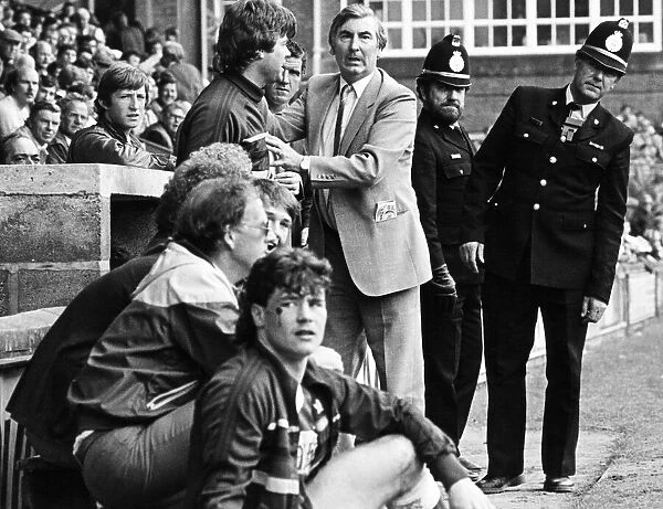 Middlesbrough FC chairman Alf Duffield. Tensions mount in the Boro dugout
