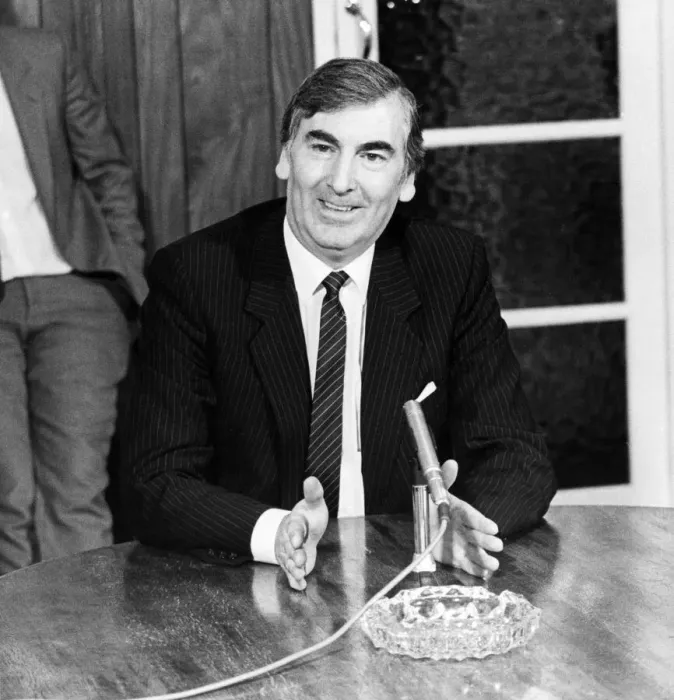 Framed Print : Former Middlesbrough FC chairman Alf Duffield, 18th April 1986