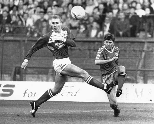 Middlesbrough player Stuart Ripley in action against Manchester United