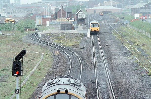 Middlesbrough Railway Lines running next to Cargo Fleet Road, Middlesbrough