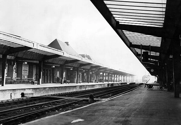 Middlesbrough Station during strike. 3rd October 1962