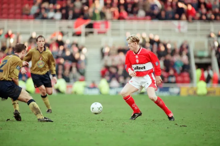 Framed Print : Middlesbrough against Sunderland at The Riverside Stadium, Middlesbrough