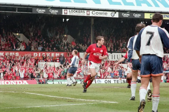 Framed Print : Middlesbrough v Luton Town, the last match played at Ayresome Park
