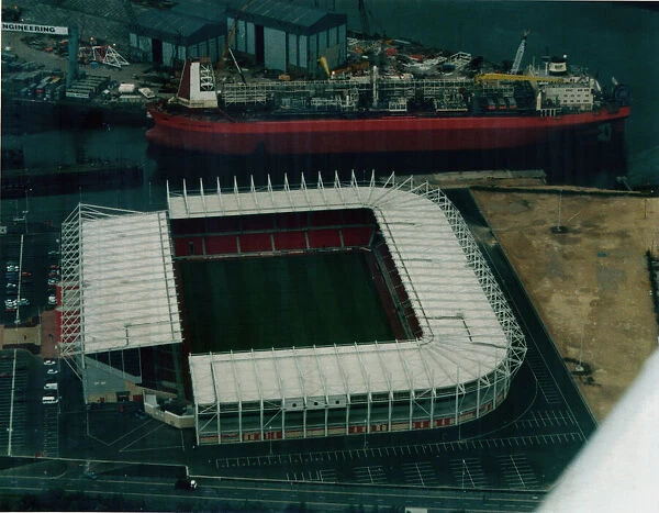 Middlesbroughs new Riverside Stadium is ready, August 1995
