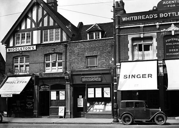 Middletons Restaurant, High Street, Uxbridge, London. Circa 1930