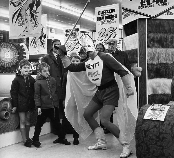 The mighty price slasher at the Co-op department store, Old Hall Street, Hanley 1971