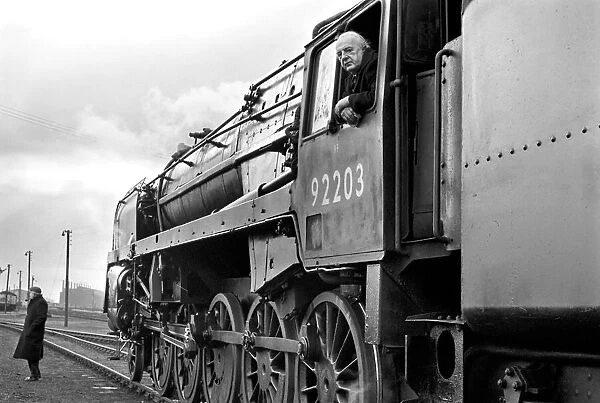 Mighty Riddles Standard class 9F No. 92203 pulls the last steam-hauled iron ore train