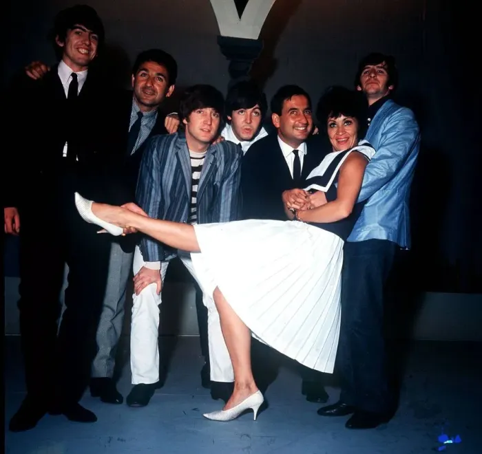 Framed Print : Mike and Bernie Winters and Chita Rivera with the Beatles members Paul McCartney Framed Print : Mike and Bernie Winters and Chita Rivera with the Beatles members Paul McCartney