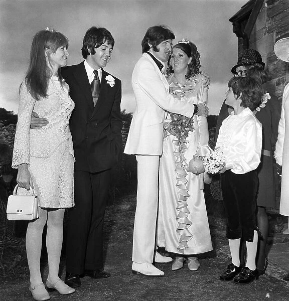 Mike McCartneys Wedding. Jane Asher, Paul McCartney