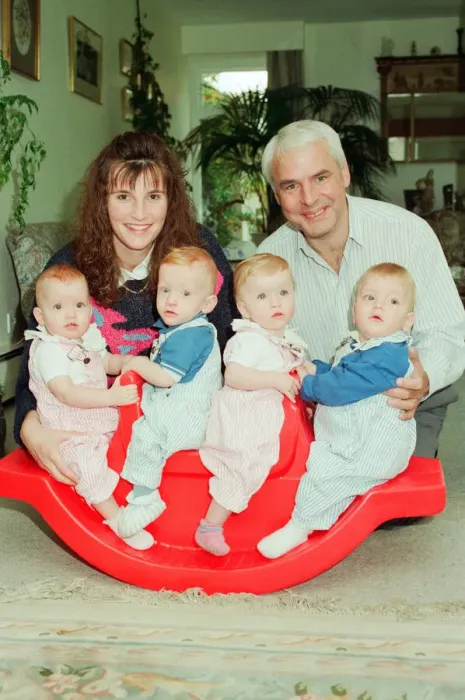 Framed Print : Mike Prince, ATV Midlands Presenter pictured at home with family, wife Regina