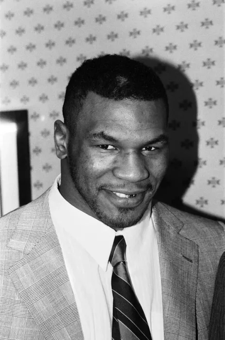 Framed Print : Mike Tyson in London to see Frank Bruno against James Quick'Tillis