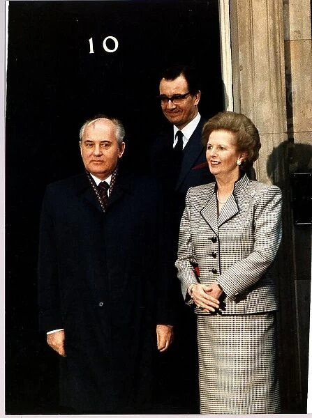 Mikhail Gorbachev President of the Soviet Union with British Prime Minister Margaret