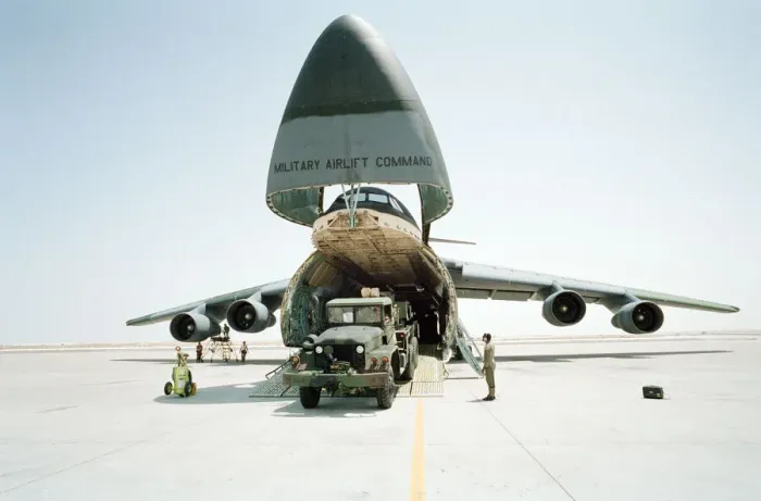 Framed Print : US Military Airlift Command, Operation Desert Shield, American forces at Dhahran Airbase Framed Print : US Military Airlift Command, Operation Desert Shield, American forces at Dhahran Airbase