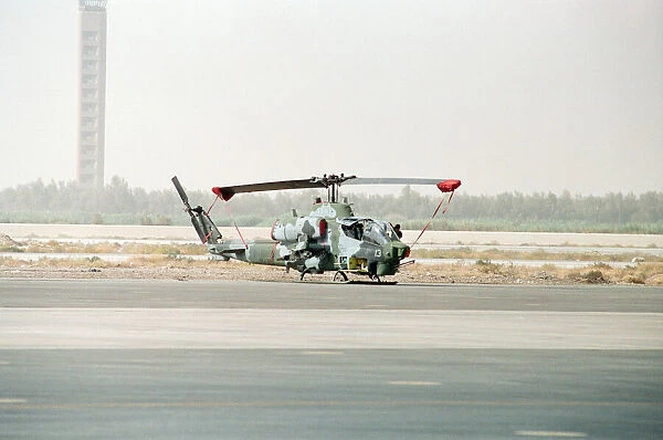 US Military Forces, Tank Killer Attack Helicopter at Dhahran Airbase, Saudi Arabia