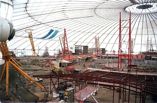 Millennium Dome construction site