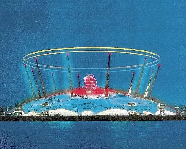 Millennium Dome laser show 1999