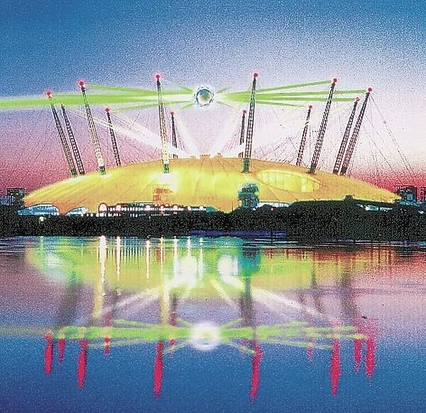Millennium Dome laser show 1999