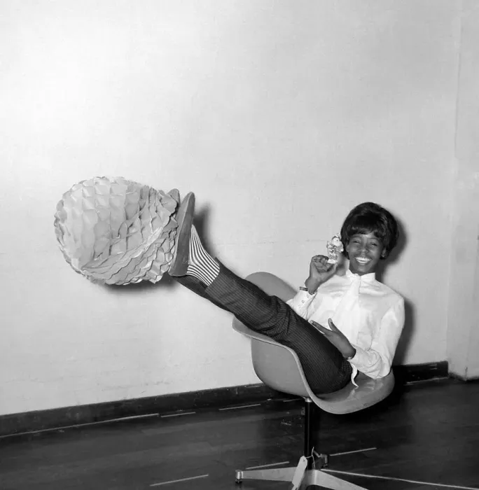 Framed Print : Millie Small At a Christmas TV show rehearsal November 1964 1960s Framed Print : Millie Small At a Christmas TV show rehearsal November 1964 1960s