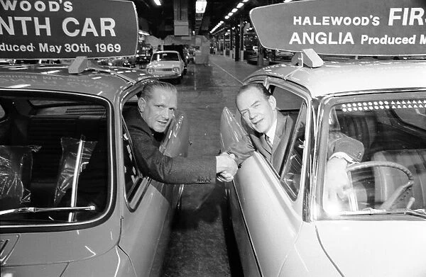 The millionth car produced at the Halewood plant of the Ford Motor Company marked two